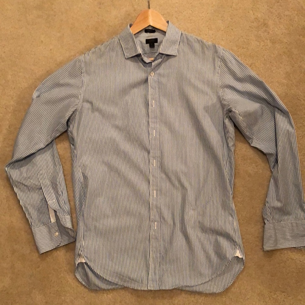 J crew Ludlow 120s ply stripped dress shirt